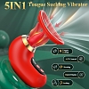 SMD Red Velvet, Clitoral Sucking and Licking Vibrator with APP, Clitoral Sucker with Tongue
