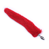 SMD Renard, Anal Plug Fox Tail, Πρωκτική Σφήνα S 7cm με Ουρά 45cm, Silver / Red