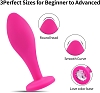 SMD Smoothie Triple Butt Plug Set, Πρωκτική Σφήνα Σετ των 3 (S / M / L ), Pink / Silver Diamond