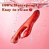SMD Stellar Fantasy, Clitoral, Flapping and G Spot Vibrator 3-in1, Διπλός Δονητής με 7 Vibrating Modes, Red