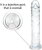SMD Vanguard, Realistic XL Dildo 25cm Ρεαλιστικό Dildo με Βεντούζα, Clear