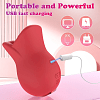 SMD Seductor 3-in-1 Oral Pleasure Pocket Lip Vibrator Stimulator, 10 Licking, Biting & Vibrating Modes, Red