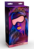Taboom Glow In The Dark Blindfold, Glowing BDSM Mask, Vegan Leather, Pink