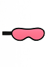 Taboom Glow In The Dark Blindfold, Glowing BDSM Mask, Vegan Leather, Pink