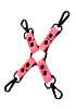 Taboom Glow In The Dark Hogtie, ΒDSM Φωσφοριζέ Hogtie Καρπών & Αστραγάλων, Pink