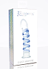 ToyJoy G-Spot Gemstone, Glass Dildo 18cm, Clear / Blue