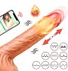 SMD Legend App, Realistic Dildo Vibrator με App Control, Thrusting & Heating Function, 9 Modes, 22,5cm