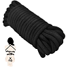 SMD Bow Tie 5m, Cotton Rope with Metal Tip, BDSM Σχοινί Δεσίματος Βαμβακερό, Black