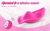 SMD Mini Wearable Clit Vibrator, Wireless Use with Controller, 12 Vibrating Modes, Pink