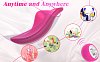 SMD Mini Wearable Clit Vibrator, Wireless Use with Controller, 12 Vibrating Modes, Pink