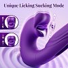 SMD Multitasker X3, Clitoral Licking, Flapping & G Spot Vibrator 3-in1, Δονητής με 7 Vibration & Flapping, Licking Modes, Purple