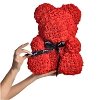 Forever Rose Teddy Premium Eternal Roses Gift Bear— Teddy με Αιώνια Τριαντάφυλλα 40εκ, Κόκκινο