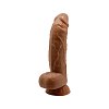 Baile Beautiful Angelo, Ρεαλιστικό Dildo με Όρχεις και Βεντούζα, 20cm, Flesh