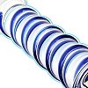 SMD Celestial, Glass Dildo with Blue Raised Spiral Texture & Mushroom Tip 17cm, Clear / Blue