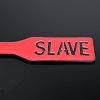 SMD SLAVE Fetish Spanking Paddle Series, BDSM Imprint Spanking Paddle από Faux Leather, 32cm, Black/Red