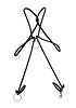 MOB Eroticwear DNGEON Cock Ring Rope, One Size, Black