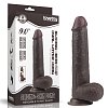 Lovetoy Sliding Skin, Dual Layer Realistic Dildo 22.9cm, Black