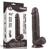Lovetoy Sliding Skin, Dual Layer Realistic Dildo 22.9cm, Black