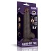 Lovetoy Sliding Skin Pro II, Dual Layer Realistic Dildo 21.6cm, Black