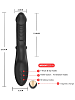 SMD Hard Rock, Rabbit Clitoral Stimulation and G Spot Vibrator 2-in1, Διπλός Δονητής με 10 Vibrating Modes, Black