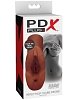 Pipedream PDX Plus Perfect Pussy Double Stroker, Masturbator, Brown