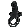 Pretty Love Vibrant Penis Ring, Δονούμενο Δαχτυλίδι Πέους Σιλικόνης, Black