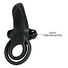 Pretty Love Vibrant Penis Ring, Δονούμενο Δαχτυλίδι Πέους Σιλικόνης, Black