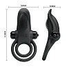 Pretty Love Vibrant Penis Ring, Δονούμενο Δαχτυλίδι Πέους Σιλικόνης, Black