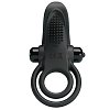 Pretty Love Vibrant Penis Ring, Δονούμενο Δαχτυλίδι Πέους Σιλικόνης, Black