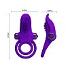 Pretty Love Vibrant Penis Ring, Δονούμενο Δαχτυλίδι Πέους Σιλικόνης, Purple