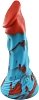 SMD FeralMorph Monster Dildo Collection,  Premium Silicone Monster Dildo with Suction Cup, 21 cm, Crimson/Blue