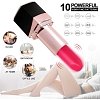 SMD Lipstick Stealthy Vibrator for Clitoral G-Spot & Anal Stimulation, Pocket Δονητής Κραγιόν με 10 Δονήσεις, Black/Red