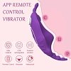 SMD Wearable Full Stealth App-Controlled Panty Vibrator, Clitoral G-Spot Stealth Stimulation,9 Vibrations, Deep Purple