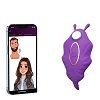 SMD Wearable Full Stealth App-Controlled Panty Vibrator, Clitoral G-Spot Stealth Stimulation,9 Vibrations, Deep Purple