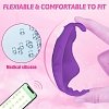 SMD Wearable Full Stealth App-Controlled Panty Vibrator, Clitoral G-Spot Stealth Stimulation,9 Vibrations, Deep Purple