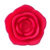 SMD Analyzer Rose Triple, Butt Plug Set, Πρωκτική Σφήνα από Σιλικόνη Σετ των 3 (S / M / L ), Βlack / Red Rose