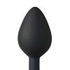 SMD Analyzer Rose Triple, Butt Plug Set, Πρωκτική Σφήνα από Σιλικόνη Σετ των 3 (S / M / L ), Βlack / Red Rose