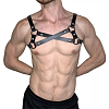 SMD Chestpunk, Strap Harness από Vegan Leather, Black