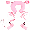 SMD Dominator, BDSM Neck, Handcuffs & Thigh/Ankle Restraint System, Pink