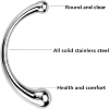 SMD HotSteel, Stainless Steel Curved G-Spot & P-Spot Dildo