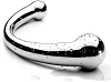 SMD HotSteel, Stainless Steel Curved G-Spot & P-Spot Dildo