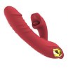 SMD Thrusting Rabbit Vibrator, 10 Δονήσεις, 5 Thrusting & 5 Biting Modes, Silicone, USB